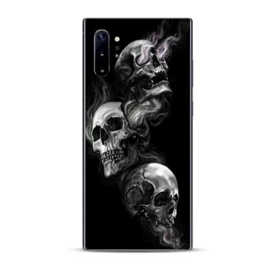 IT'S A SKIN Skins Decal Wrap for Samsung Note 10 Plus glowing Skulls in Smoke