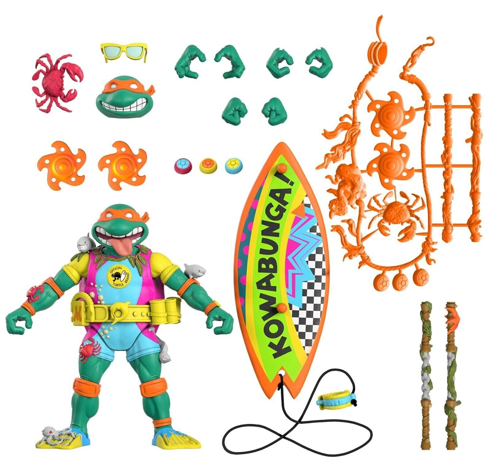 Super7 TMNT Ultimate Mike the Sewer Surfer Wave 6 Teenage Mutant Ninja Turtles