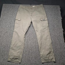 Wrangler Men s 38x34 Relaxed Fit Cargo Pants Gray Stretch Work Outdoor