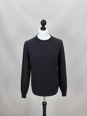 Mens sweater Falconeri Size 52 Color Black/Brown Duties Paid (USA)