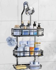 Shower Caddy Hanging Over the Shower Head - Rustproof Shower Organizer Hanging