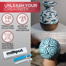 Milliput Epoxy Putty Modeling Paste Porcelain and Fiberglass Repair Kit Bathtub