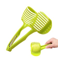 2x Tomato Slicer Plastic Fruit Tomato Clip Holder Slicer Vegetable Lemon Potato
