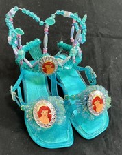 Disney Store Princess Ariel girls play dress up costume crown shoes 9 10