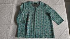 Jäckchen Strickweste Strickjacke türkis Gr. 42/44 - 2 farblich passende Tops