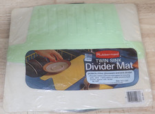 Rare Vintage New NOS Rubbermaid Sea Green 1975 Twin Sink Divider Mat Model 1297