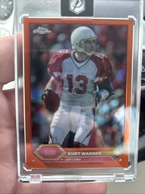 2023 Topps Composite - Topps Chrome Kurt Warner #18 Orange Wave Refractor /25 