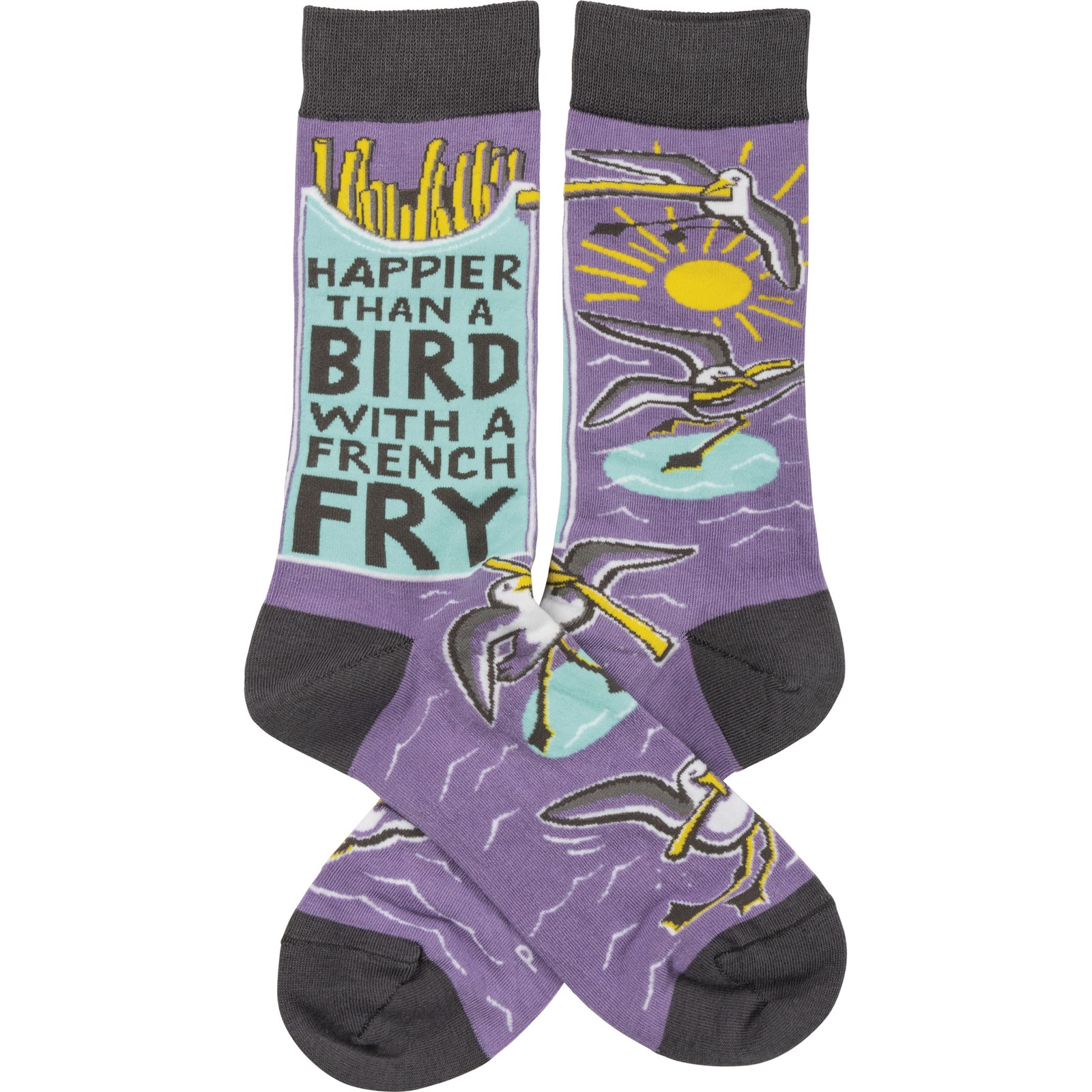 Unisex Primitives by Kathy Socks - Happier Than A Bird With A French Fry 2690₽