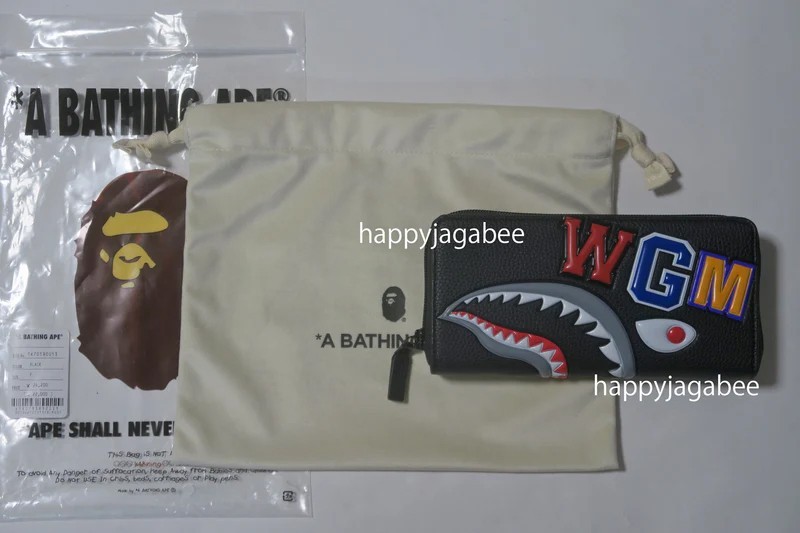 A BATHNIG APE Men's Goods SHARK LONG WALLET 1L70190015 | eBay