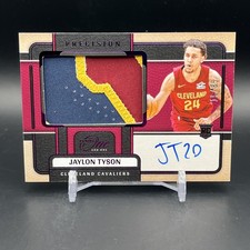 2024-25 Panini One And One Precision Jersey JAYLON TYSON Auto /35 Purple RC Cavs