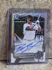 2025 Bowman Draft Mega Box BRANDON COMPTON #BMA-BCO Mojo Refractor AUTO MARLINS