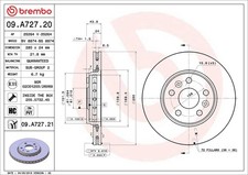 2x BREMBO Bremsscheibe PRIME 09.A727.20 für MERCEDES RENAULT CITAN W415 Tourer 2 2x BREMBO Bremsscheibe PRIME 09.A727.20 für MERCEDES RENAULT CITAN W415 Tourer 2
