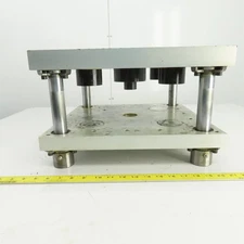 Adjustable Height 4 Post Aluminum Press Fixture 11-3/4" x 11-3/4" Working Area