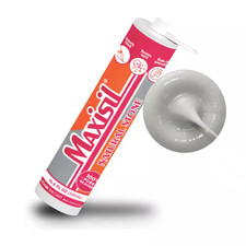 Maxisil 10.5 Oz. Gray Light Gray Standard Tube Natural Stone Silicone Sealant