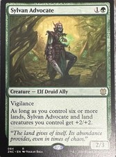 Sylvan Advocate Commander: Zendikar Rising #84 Rare Card