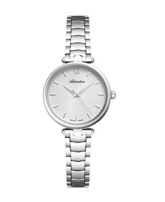 ADRIATICA Women Quartz Casual Watch Classic Dress Silver Dial Waterproof Swiss F