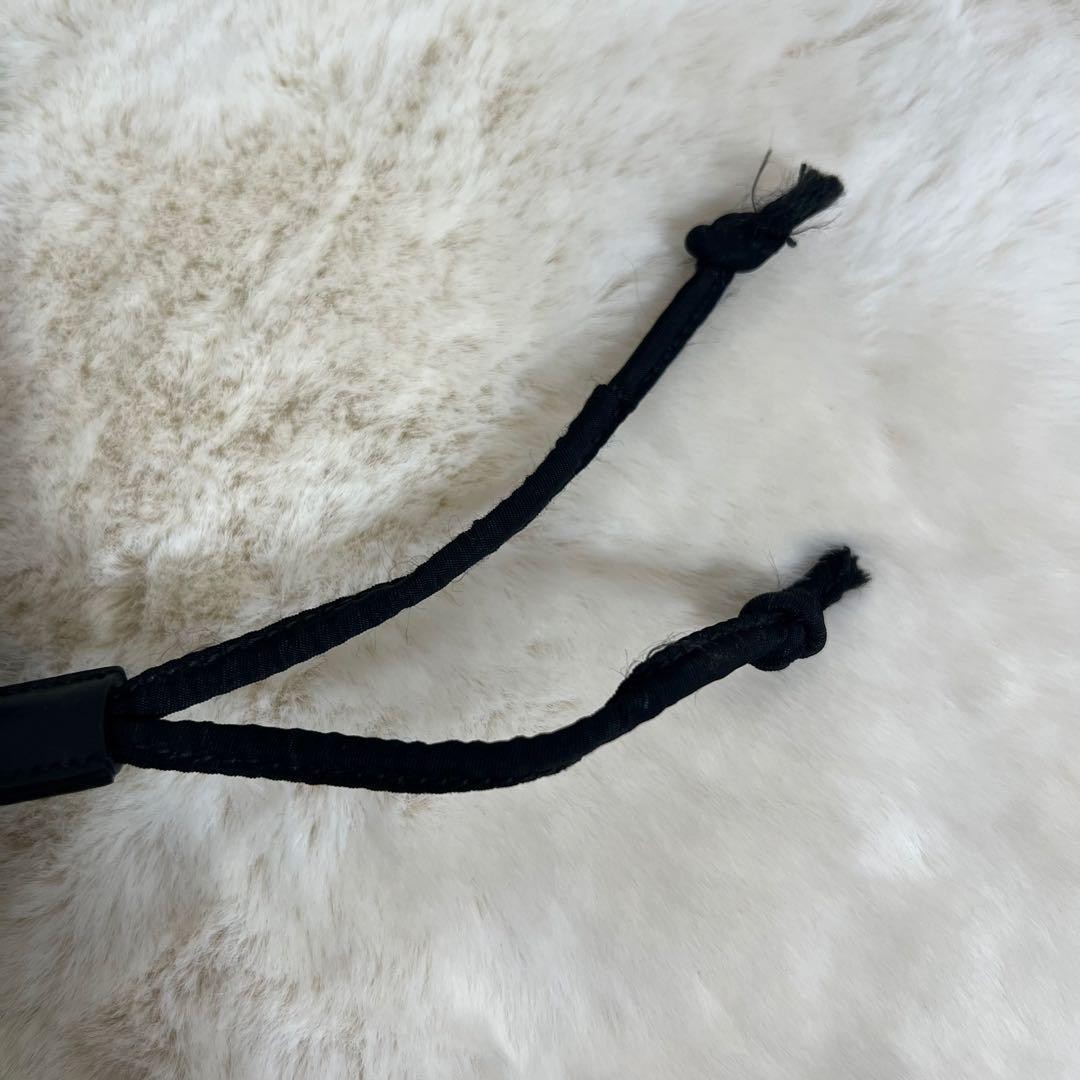 PRADA Nylon Drawstring Pouch Black Triangle Logo … - image 10