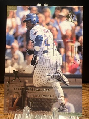 1999 SP Authentic - Home Run Chronicles #HR57 Sammy Sosa Cubs