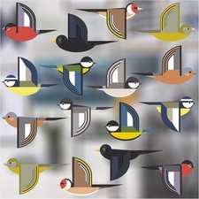 16-Pack Flock of Bird Window Clings - Colourful Window Decals to Prevent Bird...