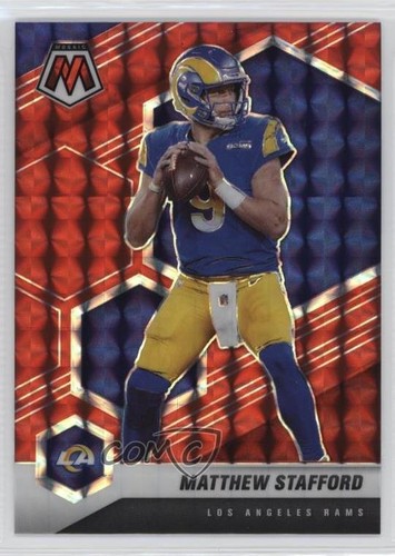 2021 Panini Mosaic Red Mosaic Prizm Matthew Stafford #116