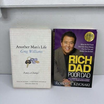 Another Man's Life And Rich Dad Poor Dad Lot Of Books