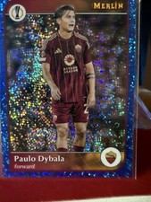 2024-25 Topps Merlin Uefa Club Competitions Paulo Dybala #21 Blue Refractor /150