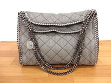 Stella McCartney Falabella Small Tote Bag Eco Leather Gray Women Auth
