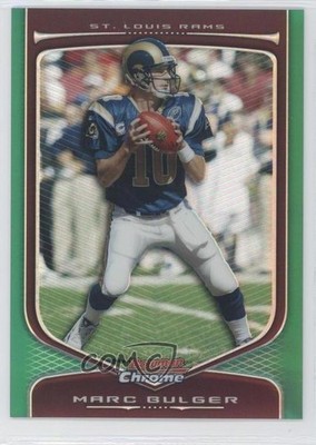 2009 Bowman Chrome Green Refractor 67/99 Marc Bulger #7 6m1