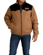 Cinch Western Jacket Mens Concealed Carry Wooly XXL Brown MWJ1590003