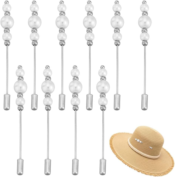 Perlen Hutnadeln Hutbrosche Set Mit Perlen Akzenten Elegante Haarnadel Elegante-image