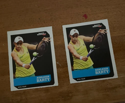 (2) VG Lot Ashleigh Barty Sports Illustrated For Kids 836 Tennis WTA Women’s RC