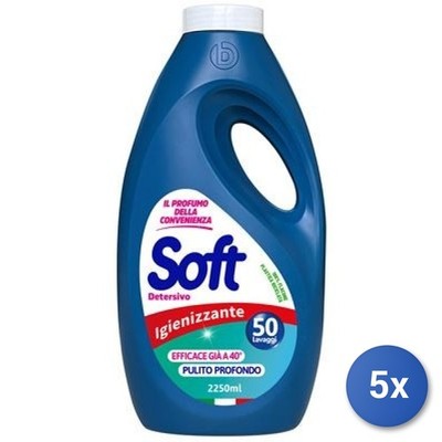 5x Soft Bundle Waschmaschine Desinfektionsflüssigkeit 2,25 L 45/50 Waschgänge