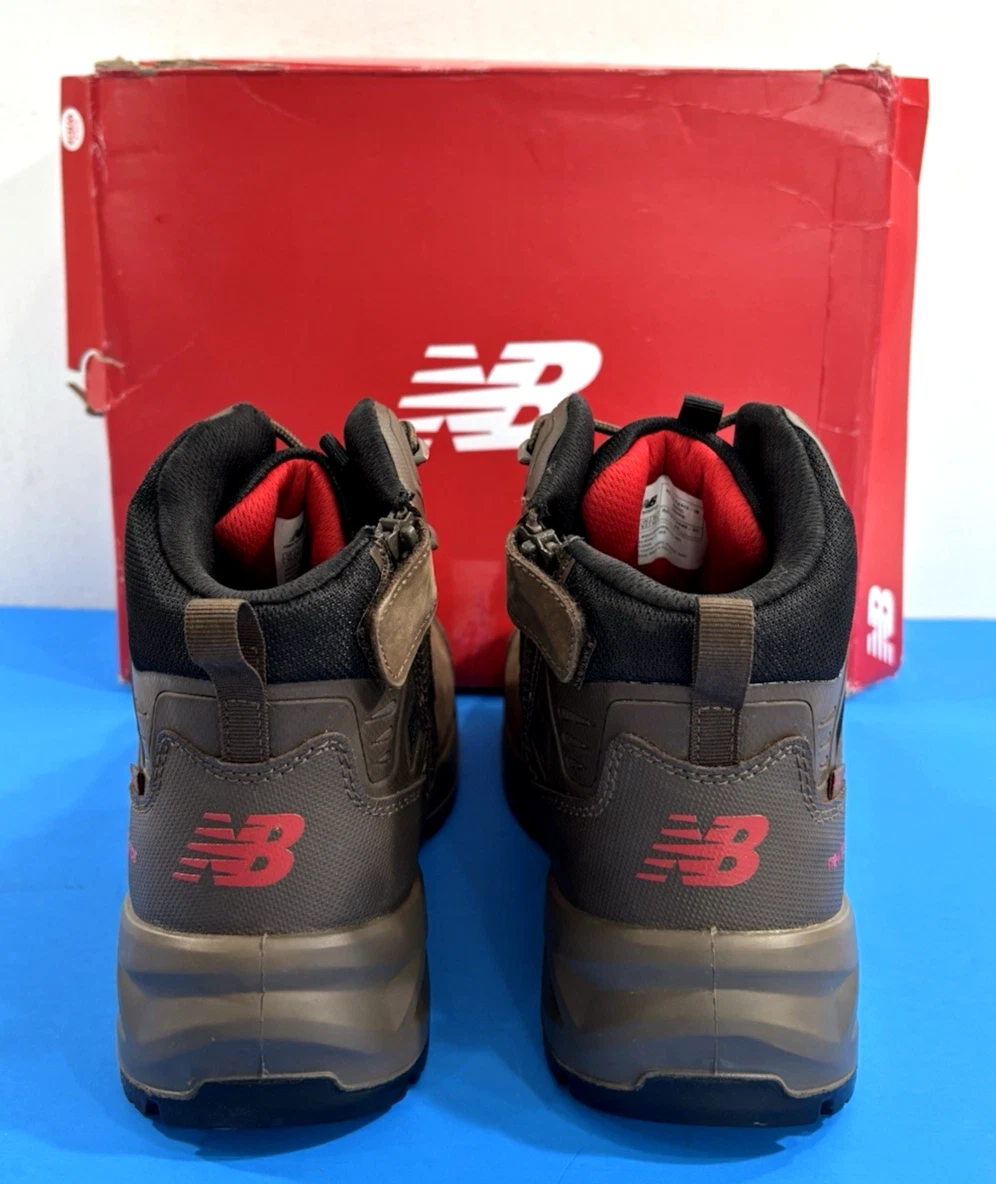 NEW 10 4E NEW BALANCE MENS CALIBRE SIDE ZIP COMP TOE BOOTS MIDCLBRBR CHOCOLATE