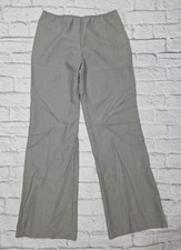 John Paul Gaultier Femme Trousers Sz 12 30x33 Grey Wide Leg Virgin Wool Pants