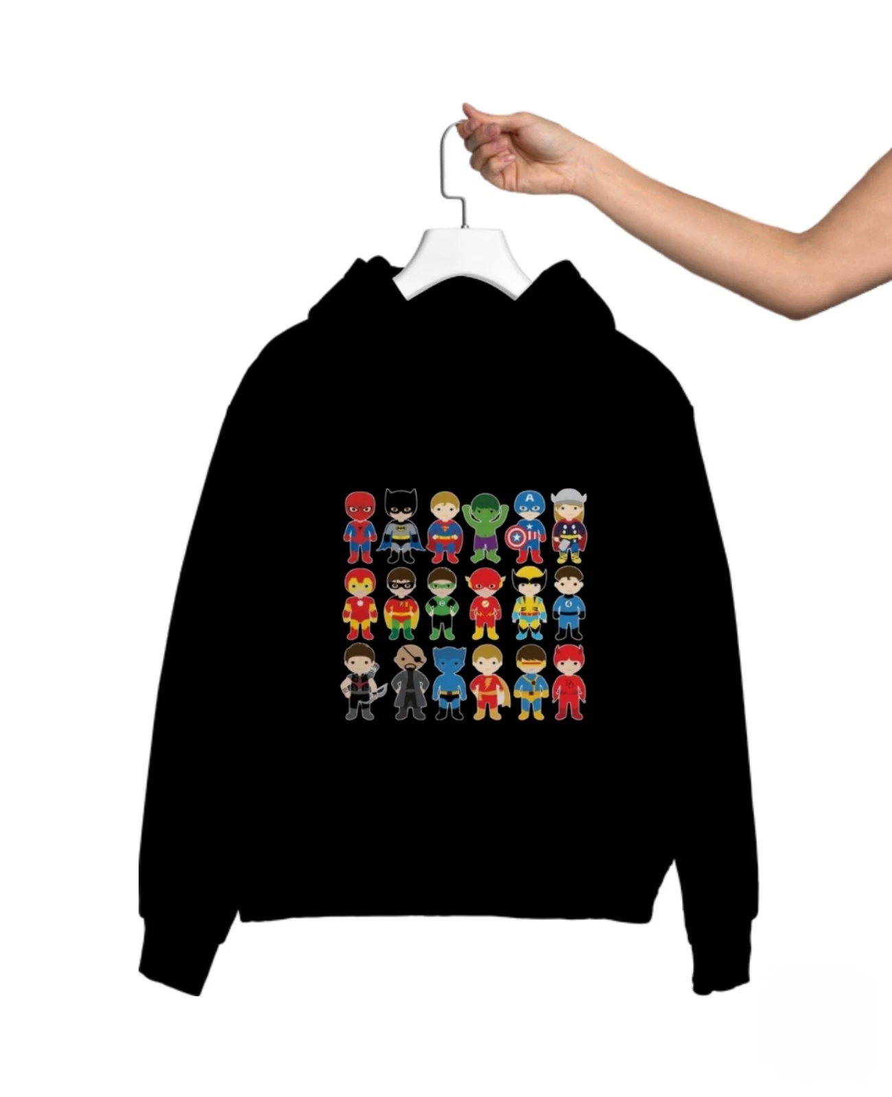 Cute superheroes Graphic Print Mens Unisex Sweatshirt Hoodie S M L XL 234XL