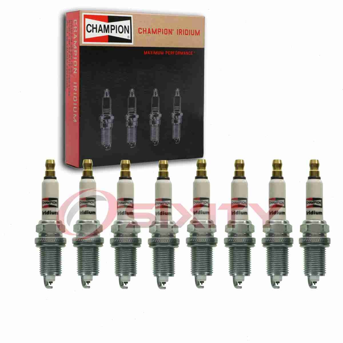 8 pc Champion Iridium Spark Plugs for 1999 Bentley Arnage 4.4L V8 Ignition rn