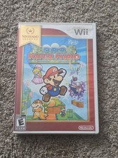 Super Paper Mario Nintendo Selects Edition Nintendo Wii 2007 CIB w/Manual