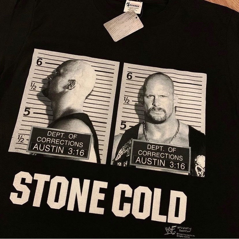 VINTAGE 90’s WWF STONE COLD STEVE AUSTIN SHIRT RARE SIZE L READ DESCRIPTION image 3