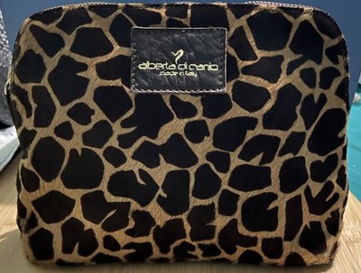 Alberta Di Canio Pretty Animal Leather Clutch/Bag!   Good Cond!