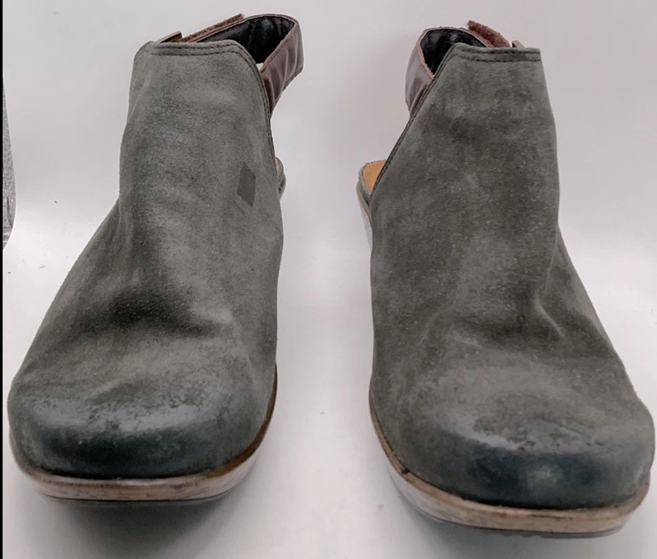 Naot ladies upgrade mules clogs 40 us 9- 9.5 grey brown suede leather lagonlook - Image 4 of 4