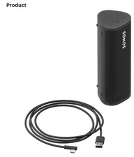 Sonos Roam Wifi Bluetooth Smart Portable Speaker Black