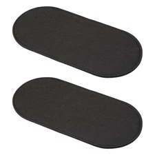 2 Pcs Felt Base Shaper 10x5 Inch, Bag Bottom Shaper Pad Oval Black