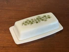 Vintage Pyrex Spring Blossom Crazy Daisy Butter Dish With Cover Great Condition