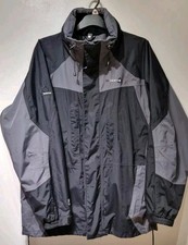 Tri-Balance Garcia Ply-Tex Full Zip Shell Jacket Hood XXL Black / Grey Pockets
