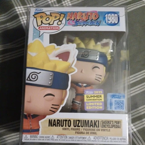 Funko Pop! Naruto Uzumaki 1980 (Sasuke’s Paw Encyclopedia) L.E. with Protector