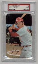 1971 Topps Super Baseball #32 Johnny Bench PSA 7 NM Oversized - Reds