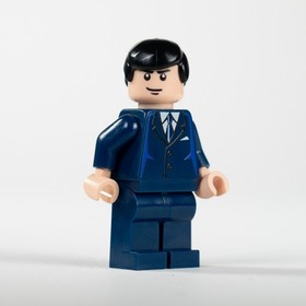 LEGO Batman I Bruce Wayne Blue Suit bat013 From Batcave 7783 2006 (UV PRINTED)