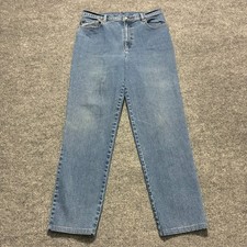 Lauren Jeans Co. Ralph Lauren Womens Straight Leg Size 12 Blue High Rise Casual