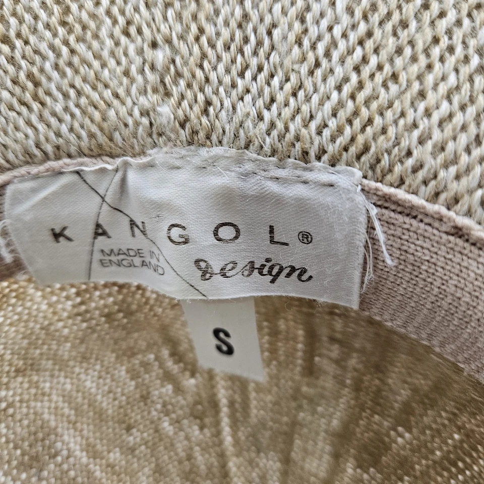 (2) Sombrero de francotirador Kangol Riviera años 80 hecho en Inglaterra talla PEQUEÑO sombrero de cubo Foto 4 de 4