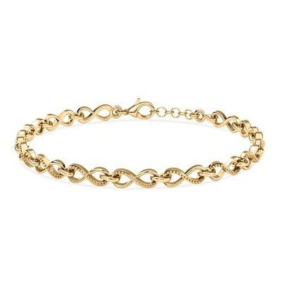 TJC Silber Infinity Armband für Frauen Forever Knoten Gliederkette Armband mit Gif
